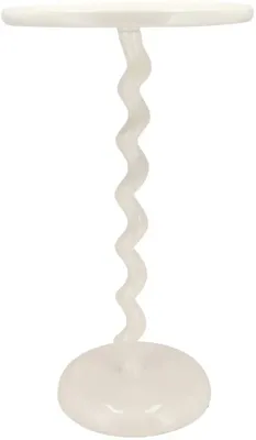 Daan Kromhout Design bijzettafel metaal sephora cozy 30x49cm white