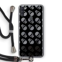 Musketon Skulls: Samsung Galaxy A11 Transparant Hoesje met koord
