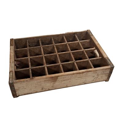 Vintage Wit Houten Kratje - Origineel