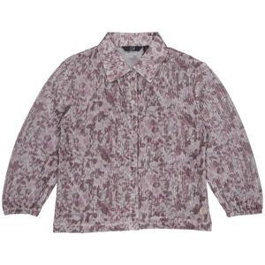 LEVV Little Meisjes shirt - Pippi - AOP Zacht grijs bloemen