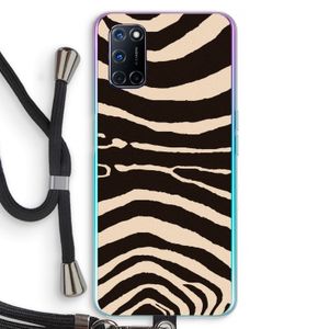 Arizona Zebra: Oppo A52 Transparant Hoesje met koord