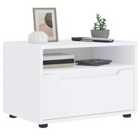 Tv-meubel VISNES 60x40x38 cm bewerkt hout wit