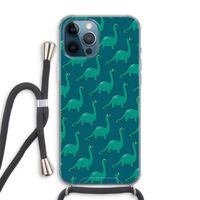 Diplodocus: iPhone 12 Pro Max Transparant Hoesje met koord
