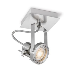 Light depot - LED opbouwspot Robo - 11,5 cm - mat staal - Outlet