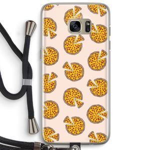 You Had Me At Pizza: Samsung Galaxy S7 Edge Transparant Hoesje met koord