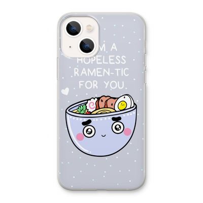 I'm A Hopeless Ramen-Tic For You: iPhone 13 Transparant Hoesje