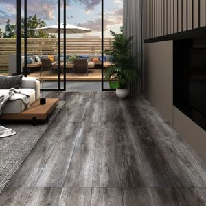 VidaXL Vloerplanken zelfklevend 4,46 m² 3 mm pvc gestreept houtkleurig