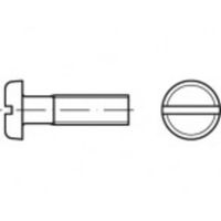 TOOLCRAFT TO-5391249 Platbolkopschroeven M8 10 mm Sleuf Staal Galvanisch verzinkt 100 stuk(s) - thumbnail