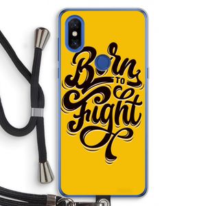 Born to Fight: Xiaomi Mi Mix 3 Transparant Hoesje met koord