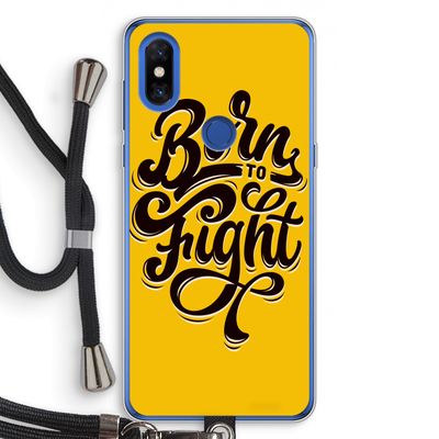 Born to Fight: Xiaomi Mi Mix 3 Transparant Hoesje met koord