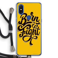 Born to Fight: Xiaomi Mi Mix 3 Transparant Hoesje met koord