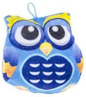 LG-Imports knuffeluil junior 13 cm pluche blauw - thumbnail