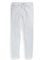 POLO RALPH LAUREN KIDS jean skinny à logo appliqué - Blanc