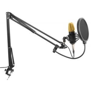 Vonyx CMS400B condensatormicrofoon met broadcast arm en popfilter