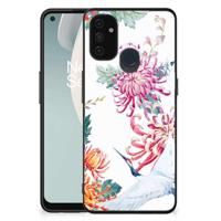 OnePlus Nord N100 Dierenprint Telefoonhoesje Bird Flowers