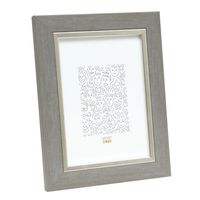 Deknudt Fotokader in lichtgrijs met zilverbies 10x15 S45VF3