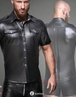 * NOIR handmade Heren shirt met voorzakken ,H011