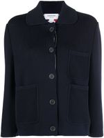 Thom Browne RWB-stripe intarsia jacket - Bleu