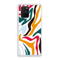 Colored Zebra: Samsung Galaxy S10 Lite Transparant Hoesje