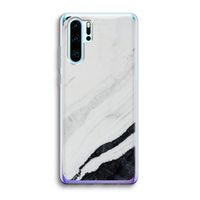 Elegante marmer: Huawei P30 Pro Transparant Hoesje