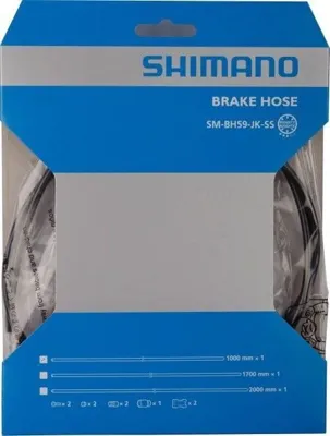 Remleiding schijfrem Shimano SM-BH59 1000mm - zwartRemleiding schijfrem Shimano SM-BH59 1000mm - zwart