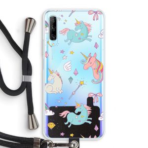 Fantasiewereld: Huawei P Smart Pro Transparant Hoesje met koord