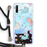Fantasiewereld: Huawei P Smart Pro Transparant Hoesje met koord
