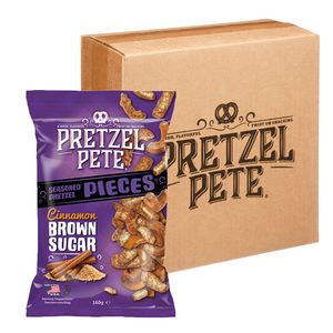 Pretzel Pete - Cinnamon Brown Sugar Pretzel Pieces - 8x 160g