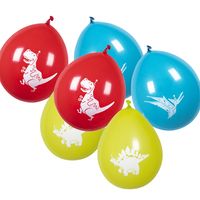 Boland 12x dino ballonnen - ca. 25 cm - Feestversiering en decoraties - thumbnail