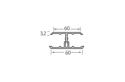 Verbindingsprofiel 2-delig - WoodDesign - Zilver Grijs