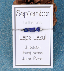 Armband met Geboortesteen - September Lapis Lazuli - Sieraden - Spiritueelboek.nl