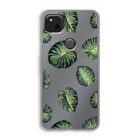 Tropische bladeren: Google Pixel 4a Transparant Hoesje