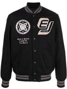 Enterprise Japan veste bomber Varsity à détail de patch - Noir