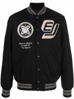 Enterprise Japan veste bomber Varsity à détail de patch - Noir - thumbnail