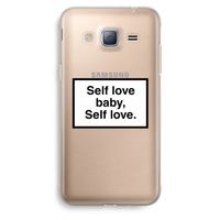 Self love: Samsung Galaxy J3 (2016) Transparant Hoesje
