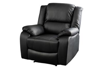 Bioscoopfauteuil HOLLYWOOD kunstleer zwart - 47595