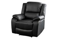 Bioscoopfauteuil HOLLYWOOD kunstleer zwart - 47595