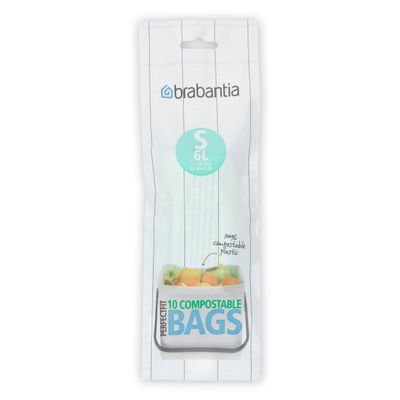 Brabantia Perfect fit afvalzak code S 6 liter 10 stuks