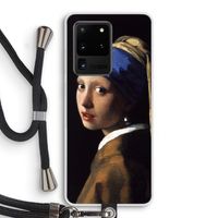 The Pearl Earring: Samsung Galaxy S20 Ultra Transparant Hoesje met koord