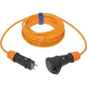 Verlengsnoer PUR kabel 3x2,5mm² 10M oranje