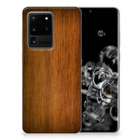 Samsung Galaxy S20 Ultra Bumper Hoesje Donker Hout