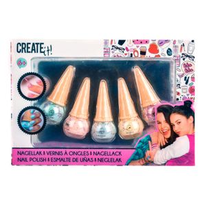 Crea Glinsterende nagellak ijshoorn, 5st