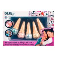 Crea Glinsterende nagellak ijshoorn, 5st