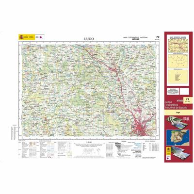 Topografische kaart 72 MT50 Lugo | CNIG - Instituto Geográfico Nacional1