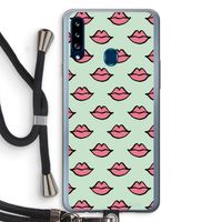 Lipjes: Samsung Galaxy A20s Transparant Hoesje met koord
