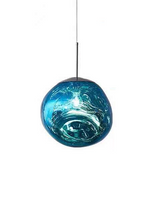 NJOY hanglamp glas 27cm blauw