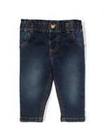 Moschino Kids jean droit à motif Teddy Bear - Bleu