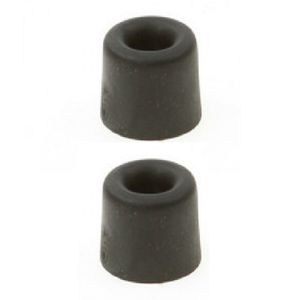 6x stuks deurbuffer / deurstopper zwart rubber 35 x 30 mm