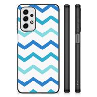 Samsung Galaxy A23 Back Case Zigzag Blauw