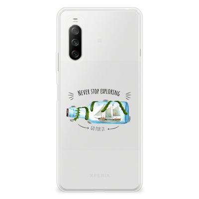 Sony Xperia 10 III Telefoonhoesje met Naam Boho Bottle